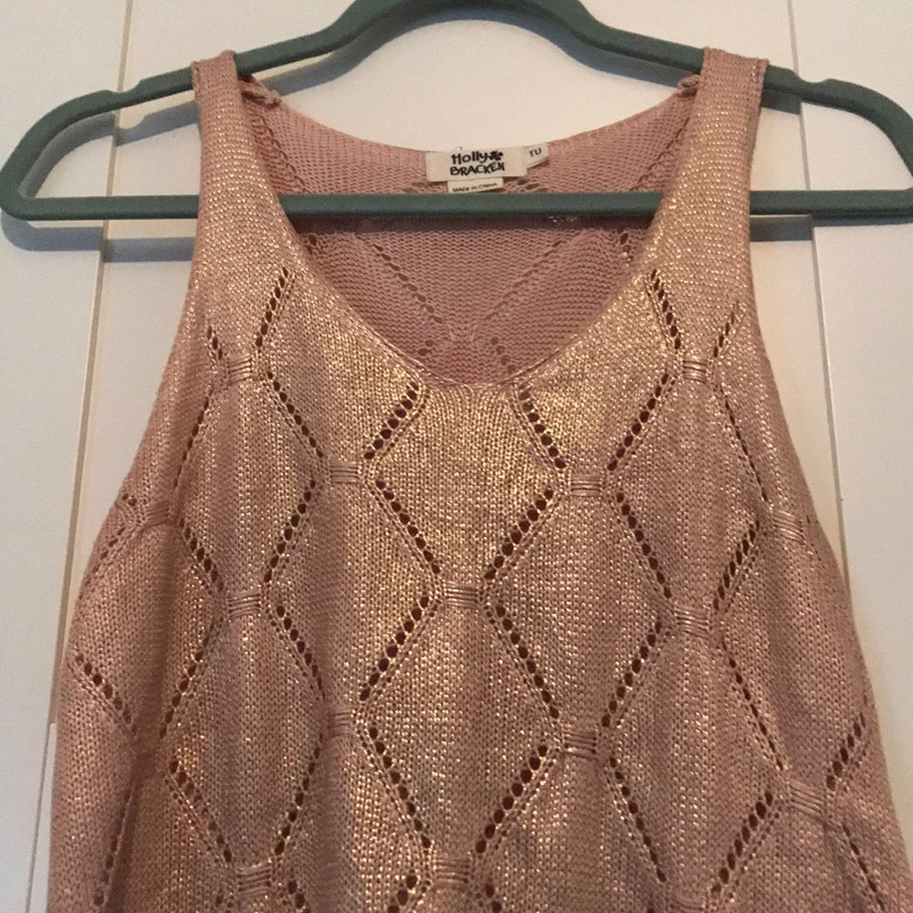 Shimmer sweater tank